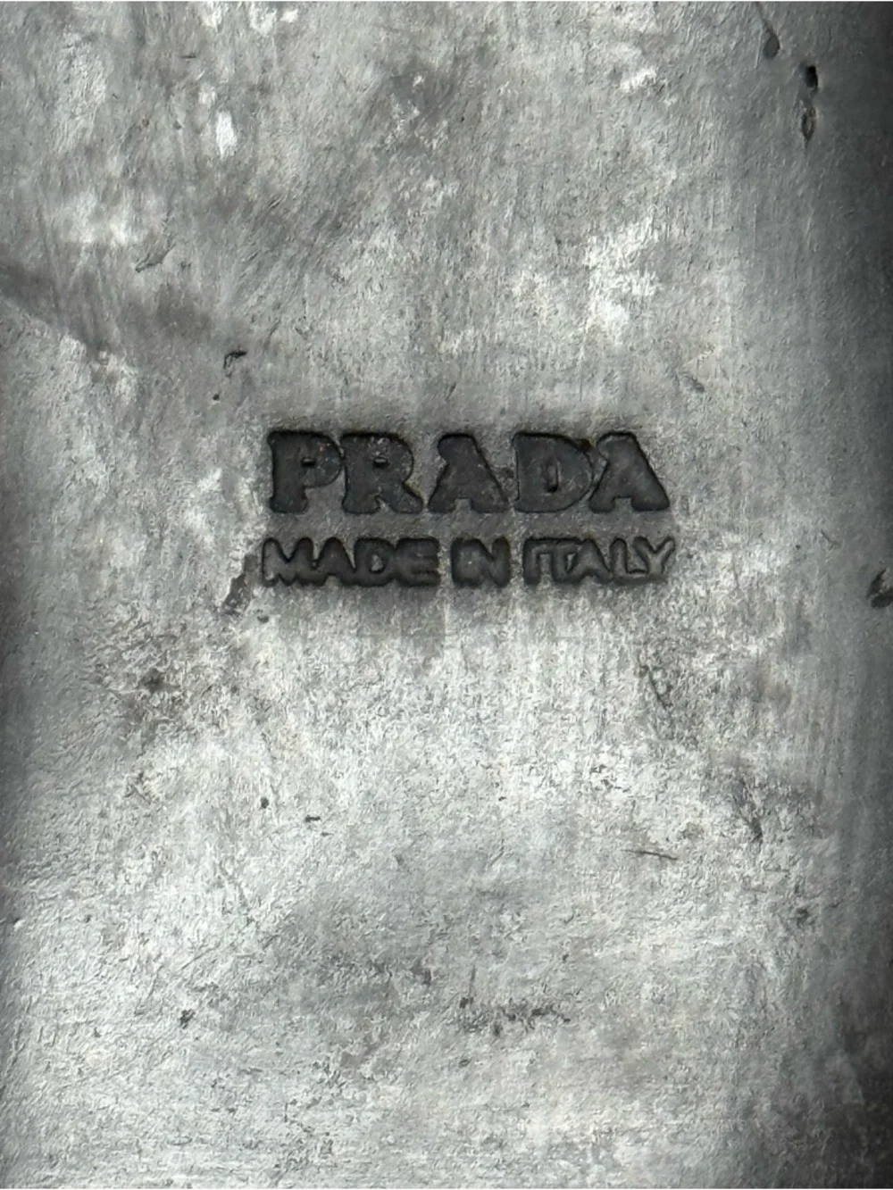 Prada Black Suede Leather Loafer Flats Size 37 US 7 Silver Hardware - Picture 14 of 16